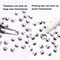 MEIBITE 6796PCS Sliver Hotfix Rhinestones Crystal Stones Glass for Fabric Clothes Shirts Sparkly Flat Back Round with Tweezers and Picking Pen (SS6~SS30 Set)